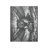 Winged Owl Sentinel von BurnsInHell Notizblock (Rotiert)