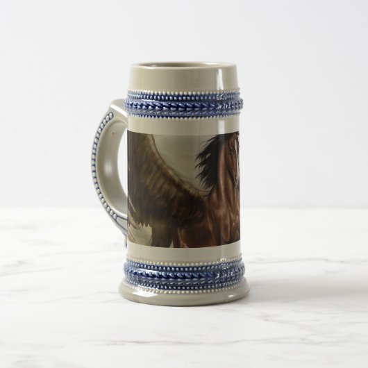 Winged Pegasus Bierglas (Vorderseite Links)