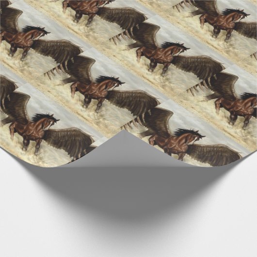 Winged Pegasus Geschenkpapier (Ecke)
