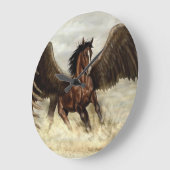 Winged Pegasus  Große Wanduhr (Winkel)