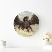 Winged Pegasus  Große Wanduhr (Zuhause)