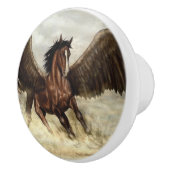 Winged Pegasus Keramikknauf (Rechts)