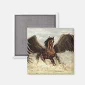 Winged Pegasus Magnet (Vorderseite/Rückseite)