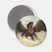 Winged Pegasus Magnet (Vorderseite/Rückseite)