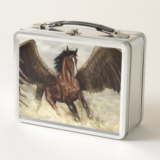 Winged Pegasus Metall Brotdose (Vorderseite)