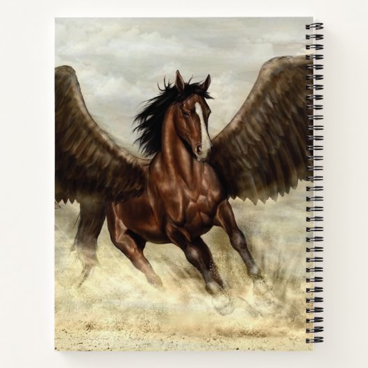 Winged Pegasus  Notizblock (Rückseite)