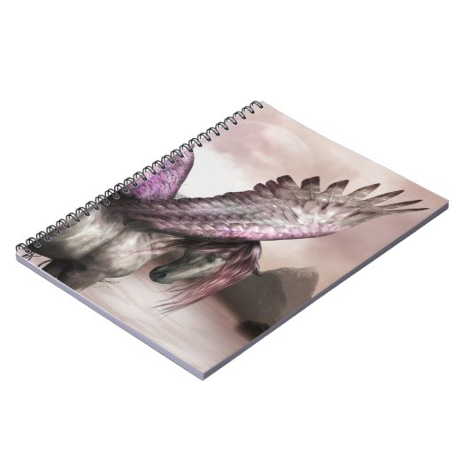 Winged Pegasus-Notizbuch Notizblock (Linke Seite)
