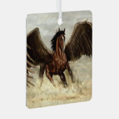 Winged Pegasus Ornament Aus Metall (Vorderseite Rechts)