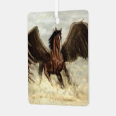 Winged Pegasus Ornament Aus Metall (Vorderseite links)