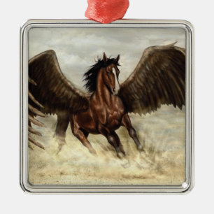 Winged Pegasus Ornament Aus Metall