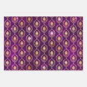 Winged Pegasus & Ornamental Floral Pattern Geschenkpapier Set (Vorderseite 3)