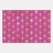 Winged Pegasus & Ornamental Floral Pattern Geschenkpapier Set (Vorderseite 2)