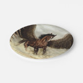 Winged Pegasus Pappteller (Schrägansicht)