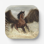 Winged Pegasus Pappteller (Vorderseite)