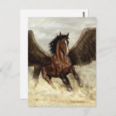 Winged Pegasus Postkarte (Vorne/Hinten)