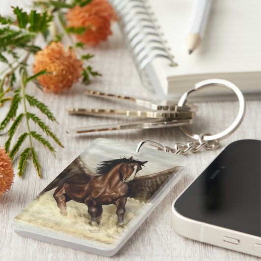 Winged Pegasus Schlüsselanhänger (Vorderseite rechts)