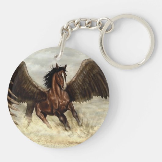 Winged Pegasus Schlüsselanhänger (Rückseite)
