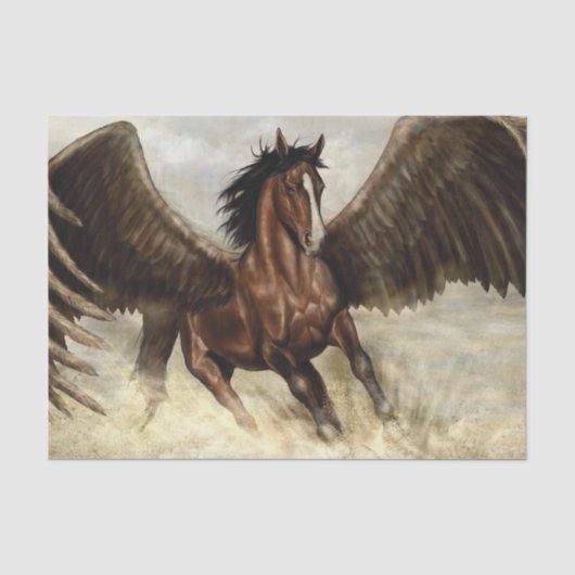Winged Pegasus Seidenpapier (Vorderseite)