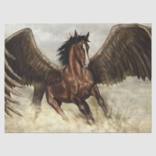 Winged Pegasus Seidenpapier