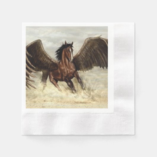 Winged Pegasus Serviette (Vorderseite)