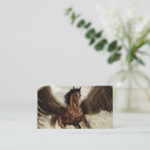 Winged Pegasus Visitenkarte (Stehend Vorderseite)