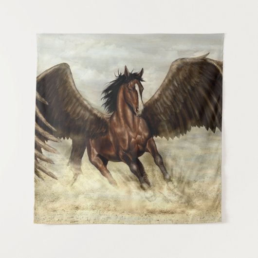 Winged Pegasus Wandteppich (Vorderseite)