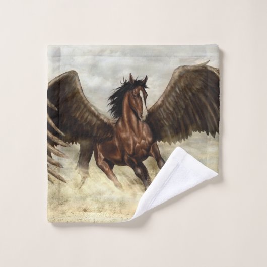 Winged Pegasus Waschlappen (Waschlappen)