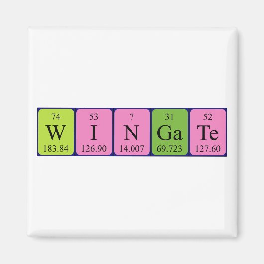 Winged Periodenmagnet Magnet (Vorne)