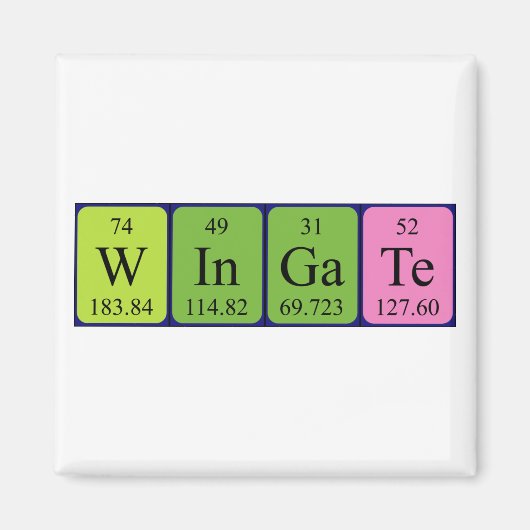 Winged Periodenmagnet Magnet (Vorne)