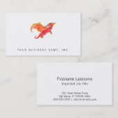 Winged roter Drache Visitenkarte (Vorne/Hinten)