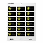 Winged Scarab Adressaufkleber (Vorne)