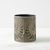 Winged Scarab tile Pattern Mug 2 Tasse (Zentrum)