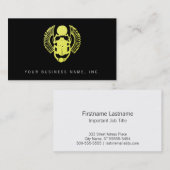 Winged Scarab Visitenkarte (Vorne/Hinten)