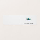 winged Scarabäus Visitenkarten (Außenseite Aufgefaltet)