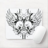 Winged Schädel Mousepad (Mit Mouse)