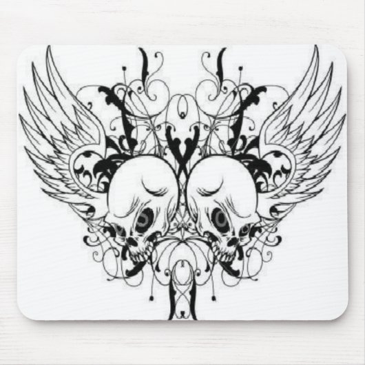 Winged Schädel Mousepad (Vorne)