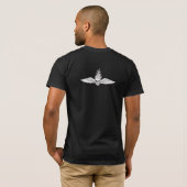 Winged Schädel T-Shirt (Schwarz voll)
