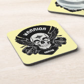 Winged Skull Artwork Getränkeuntersetzer (Linke Seite)