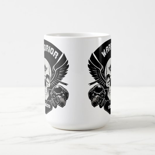 Winged Skull Artwork Kaffeetasse (Mittel)