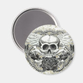 Winged Skull Magnet (Vorderseite/Rückseite)