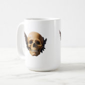 Winged Skull Symbolizing Mortality and Freedom Kaffeetasse (Vorderseite Links)