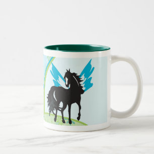 Winged Steed-Tasse Zweifarbige Tasse
