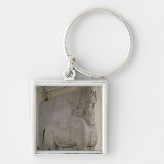 Winged Stier an einer Fassade von König Sargon II Schlüsselanhänger (Vorne)