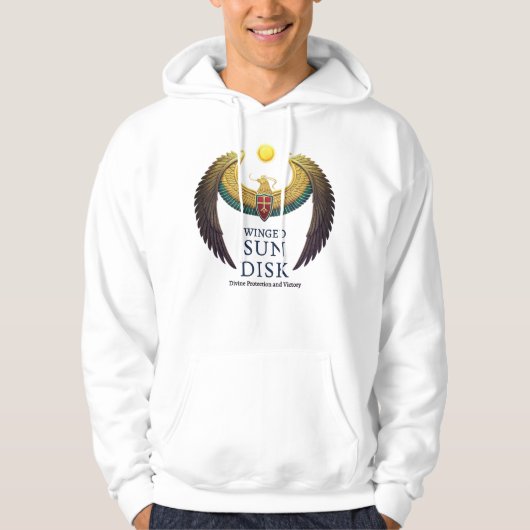 Winged Sun Disk Sweatshirt – Altes Ägyptisches Pro (Vorderseite)