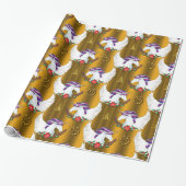 Winged Unicorn Gold Weihnachten Geschenkpapier (Ungerollt)