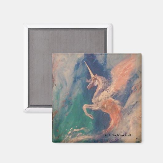 Winged Unicorn Magnet (Vorderseite/Rückseite)
