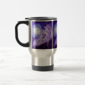 Winged Unicorn vor Mond-Reise-Tasse Reisebecher (Links)