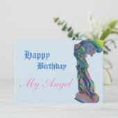 Winged viced Geburtstagskarte Karte (Stehend Vorderseite)