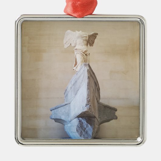 Winged Victory of Samothrace Souvenir Ornament Aus Metall (Vorne)