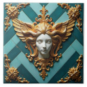 Winged Visage of Vesta Fliese (Vorderseite)